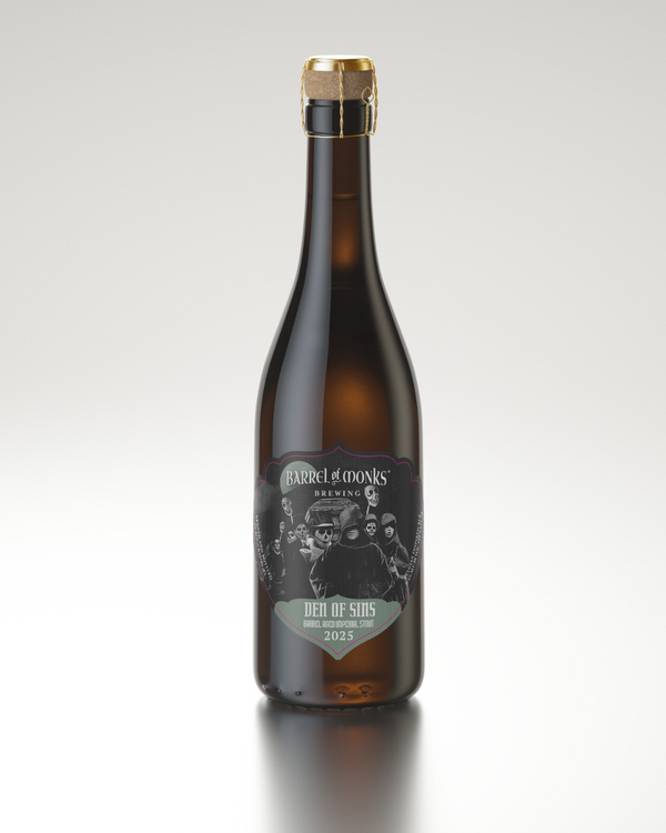 2025 Den of Sins – Bourbon Barrel Aged Imperial Stout | 11.5% ABV | Limited Presale Ends October 4