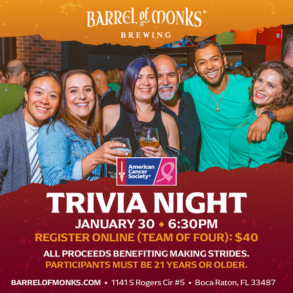 Trivia Night Fundraiser - 01/30/2025 (Teams of 4)