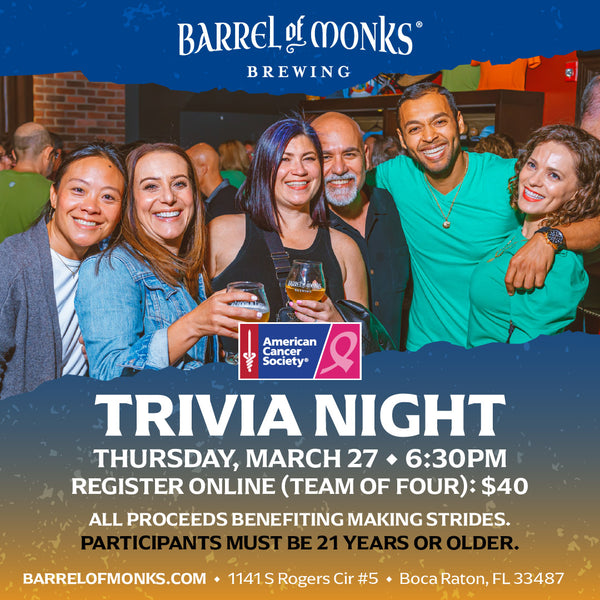 Trivia Night Fundraiser - 03/27/2025 (Teams of 4)