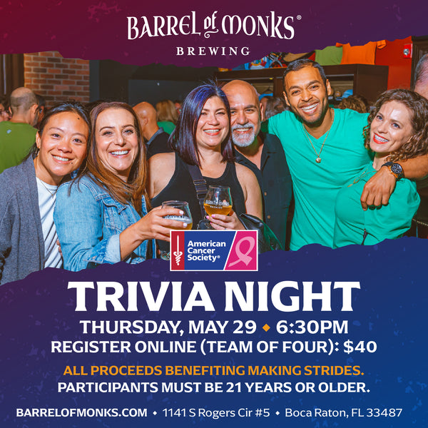 Trivia Night Fundraiser - 05/29/2025 (Teams of 4)